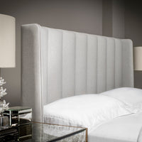 Tubes Winged Upholstered Headboard