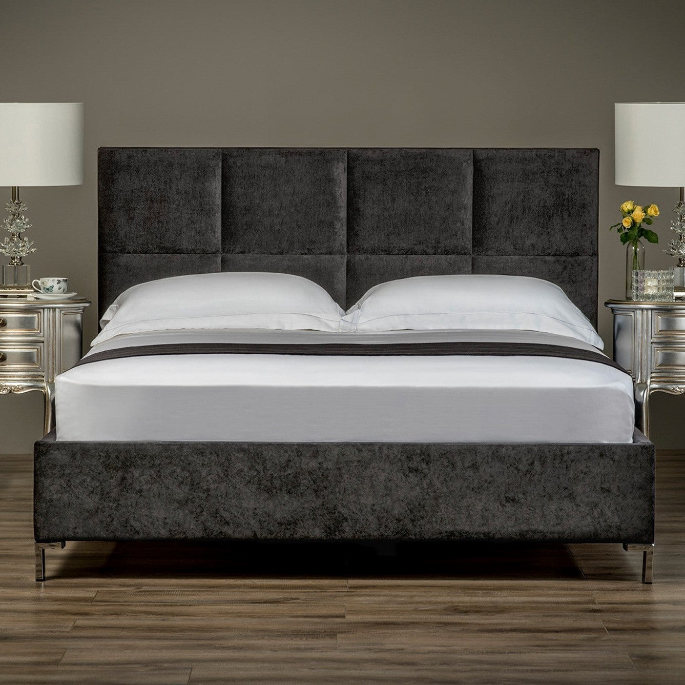 Linear Upholstered Bed