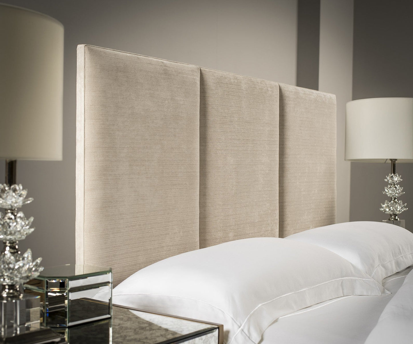 3-Panel Upholstered Headboard