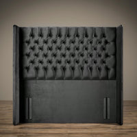 Tall Winged Chesterfield Headboard