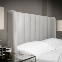 Tubes Winged Upholstered Headboard